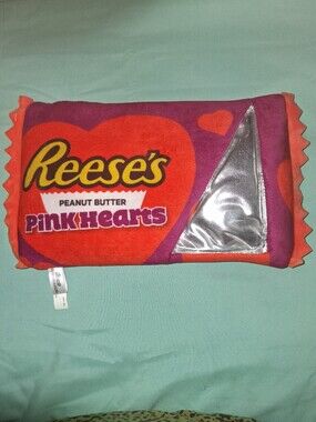 🧡🩷💛🖤 Womens Reeses Pink Hearts Red & Purple Clutch Wristlet Candy Zipper Fun